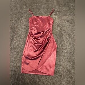 Windsor pink satin dress. Size small